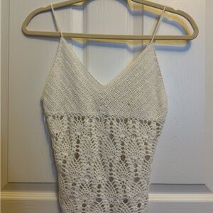 PIMKIECream Crochet Camisole